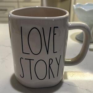 Rae Dunn Love Story Cream Mug Disney
